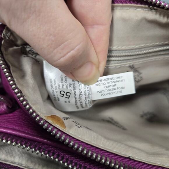 Jewell By Thirty One Magenta Pebbled Crossbody bag - Picture 9 of 11